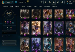 640 skins neo pax sivir e 17 skins miticas ótimo mmr - League of Legends LOL