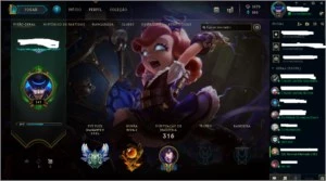 Conta de Lol, 805 skins, 159 icones, 45 sent, Borda de D5 - League of Legends