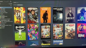 conta na steam com jogos originais, gta v,red dead, fc25 etc