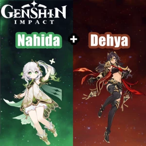 Conta Genshin Impact AR 7 com Nahida e Dehya ⭐