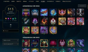 Conta de lol com várias skins exclusivas - League of Legends