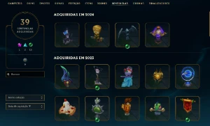 Conta de lol com várias skins exclusivas - League of Legends