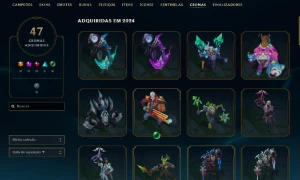 Conta de lol com várias skins exclusivas - League of Legends