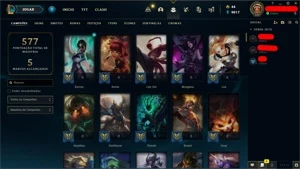 CONTA LEAGUE OF LEGENDS LOL