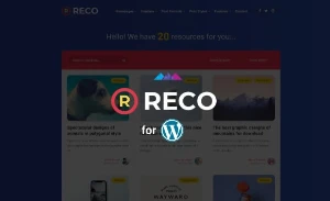 Reco - Tema AMP leve e minimalista para brindes - Outros