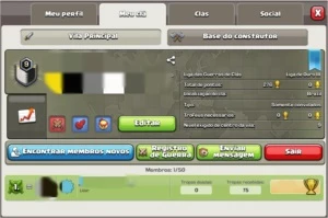 Clã nível 9 liga ouro III - Clash of Clans