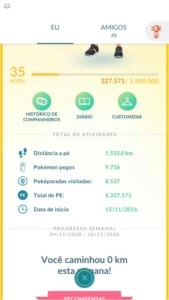 POKEMON GO LVL 35 / 2016 / PODE MUDAR O APELIDO E EMAIL - Pokémon