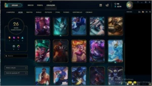 CONTA DIAMANTE 5  BARATO PRA VENDER LOGO - CHAMPS/SKINS - League of Legends LOL