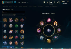 Pax Sivir / Jinx fragmentada 1540 Skins e muita mais! - League of Legends LOL
