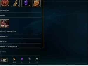 conta league of legends LOL