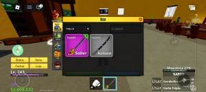 Conta Blox fruits Second Sea - Roblox