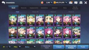 Conta Grand Chase Mobile End Game