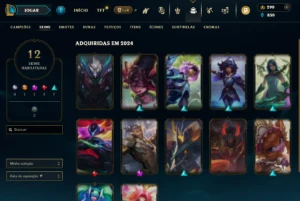 conta valorant/lol com skins - League of Legends