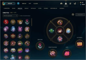 CONTA LOL PLATINA 4 - TODOS CAMPEÕES - VÁRIAS SKINS - League of Legends