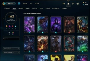 CONTA LOL PLATINA 4 - TODOS CAMPEÕES - VÁRIAS SKINS - League of Legends