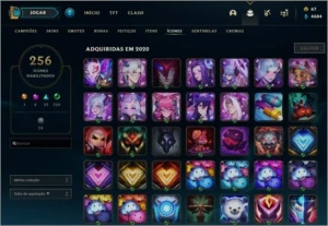 CONTA LOL PLATINA 4 - TODOS CAMPEÕES - VÁRIAS SKINS - League of Legends