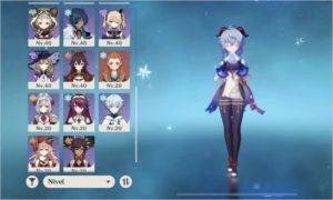 Ar50. Ganyu, Yoimiya, Kokomi, Jean, Túmulo e Esp. Celestial - Genshin Impact