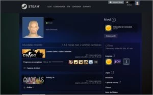Conta steam 2 ANOS + PRIME CSGO + 203hrs DE JOGO +  AMONG US - Counter Strike