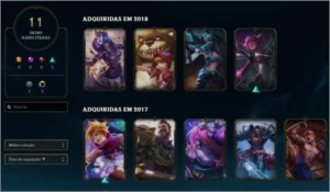 Conta LEVEL 55 - S7 e S8 GOLD - Unranked - League of Legends LOL