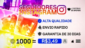 [PROMOÇÃO]✨SEGUIDORES NO INSTAGRAM 1K POR R$3,50 - Social Media