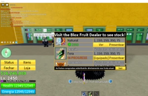 Conta Blox Fruits com drag permanente - Roblox