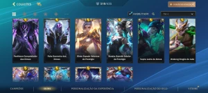 Wild Rift 518 Skins 28 míticas - League of Legends: Wild Rift LOL WR