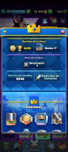 Conta Clash Royale