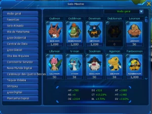 Conta Digimon Master Online Ladmo Aox. - Digimon Masters Online