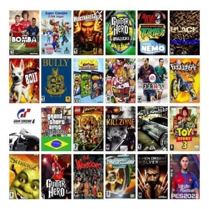 Pack com 90 jogos de ps2 - Outros