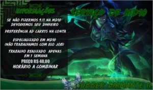 Serviço de MD10 garantido e eficaz. - League of Legends LOL