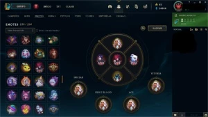 Ex challenger varios emotes chall,GM,mestre, 476 skin / 4400 - League of Legends LOL