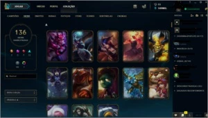 Conta League Of Legends (136 skins) (Todos champ) 109k EA LOL