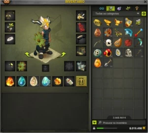 Conta nivel 200 com marfim e set - Dofus