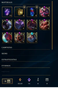 Conta de lol diamante 1 / 100 skins / tft - League of Legends