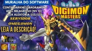 Conta Digimon Masters DARKBAGRA + Anel NV10 + Caixa SSS/SSS+ - Digimon Masters Online DMO