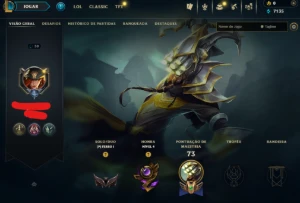 Lol Ferro, Lvl 30, com Skin Lendária, Upada na Mão, 7K Ea - League of Legends