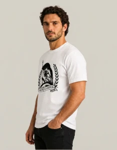 Camiseta Branca Esparta - Artesanato e Personalizados