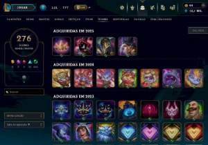 Conta League of Legends level 359 criada em 2012 450 skins LOL