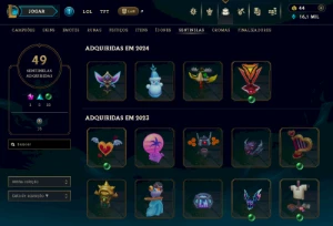 Conta League of Legends level 359 criada em 2012 450 skins LOL