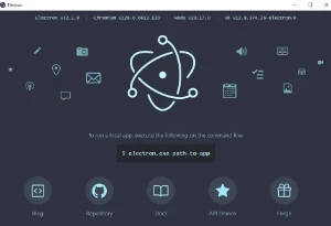 Ferramenta para desenvolvedores web - OpenJS Electron 32 - Softwares e Licenças