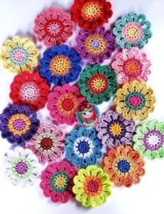 Flores de Crochê - Artesanato e Personalizados
