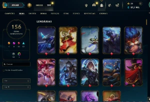 Conta LoL, 156 Skins e QUASE Todos Campeões, 27K EA Unranked - League of Legends