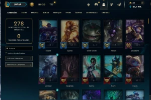 Conta LoL, 156 Skins e QUASE Todos Campeões, 27K EA Unranked - League of Legends