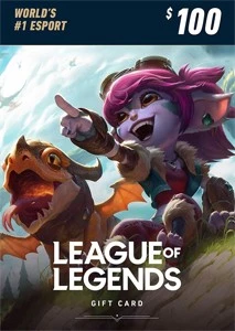 Gift Card R$ 100 REAIS // Server BR#1 LOL ou VALORANT - Gift Cards
