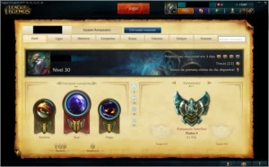 Conta league of legends Platina V LOL