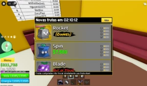 Conta rara de blox fruit com 3k de robux gasto - Roblox