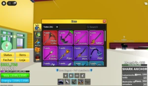 Conta rara de blox fruit com 3k de robux gasto - Roblox