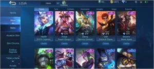 VENDO CONTA ML COM 73 HEROS E 132 SKINS! - Mobile Legends