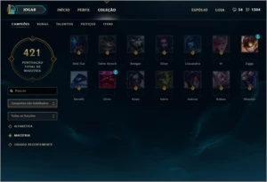 Conta platina 2 quase full champs - League of Legends LOL