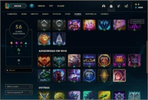 Conta prata 1 com 29 champs e 6 skins - League of Legends LOL